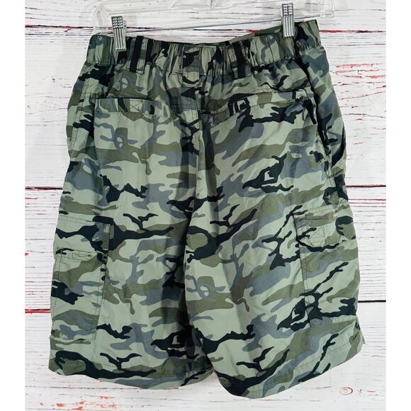 Camo Camouflage Cargo Shorts Mens M Canyon Creek Nylon - Picture 2 of 10